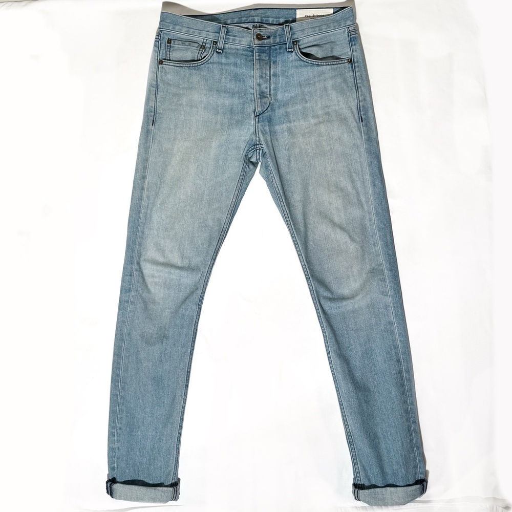 Rag & Bone Fit 1 Extra Slim Light Wash Jeans - Size 32
